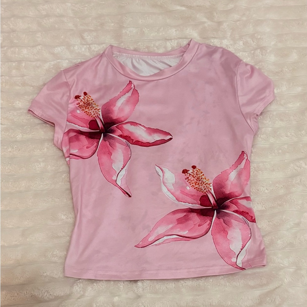 Pink Floral T-Shirt